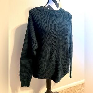 Dark Hunter Green Knit Sweater Size XL